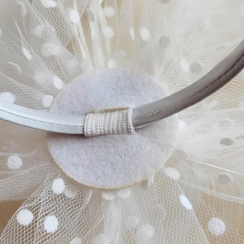 HIWIND Store Fascinators Hat Women Tea Party Headband Flower Cocktail Mesh Feathers Hair Clip Kentucky Derby Hat Wedding - Image 3